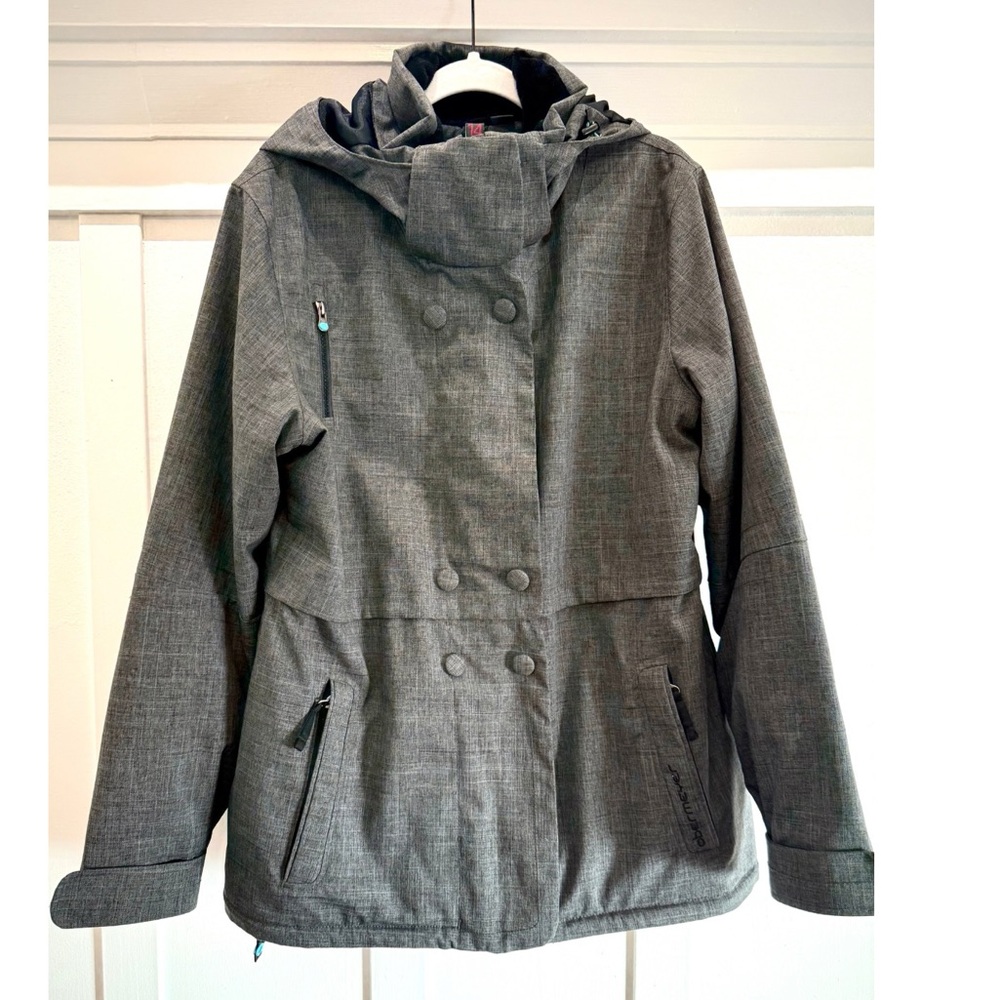 Obermeyer Grey Ski 🎿& Snowboard 🏂 Double Breasted jacket-Women’s size 14